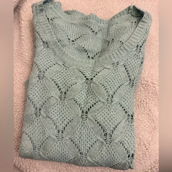 Mint Knitted Sweater - Picture 3 of 3